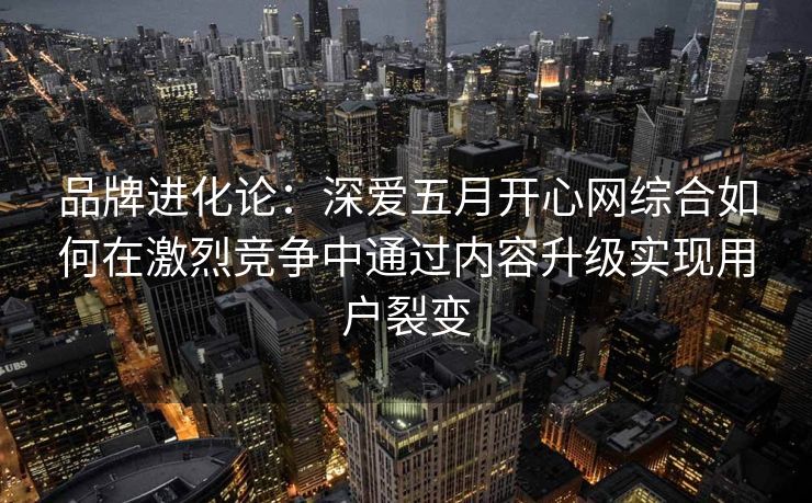品牌进化论：深爱五月开心网综合如何在激烈竞争中通过内容升级实现用户裂变