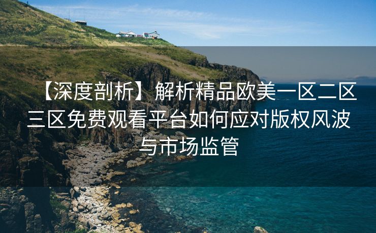 【深度剖析】解析精品欧美一区二区三区免费观看平台如何应对版权风波与市场监管